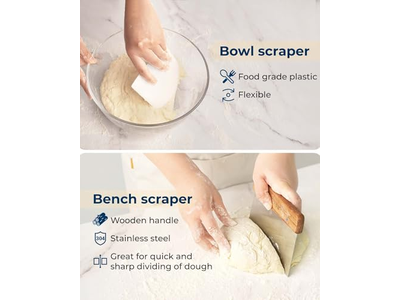 سلة خبز روطان بيضاوية 10 بوصات لتخمير العجين المخمر