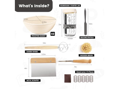 بانيتون ويكر ويلو 6 بوصات سلة تخمير بانيتون بينيتون خيزران