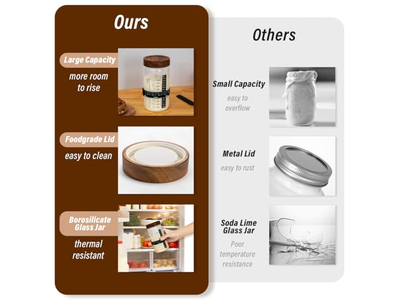 سلة كبيرة للهدايا خبز قطعتين سكين منزلي بطانة تخمير سيليكا