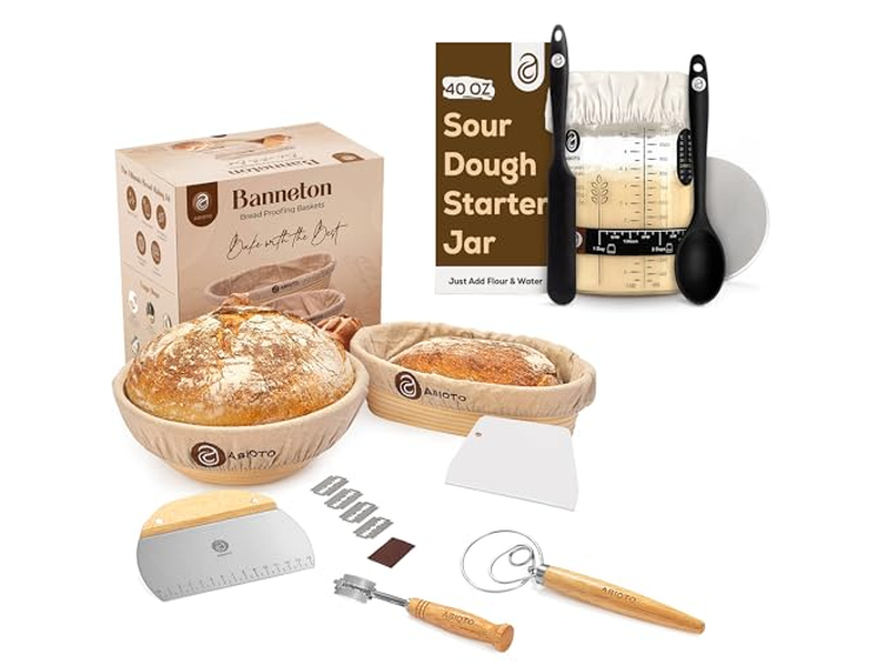 مجموعة أدوات خلط الخبز ومكشطة العجين للخبز مع قماش بلاستيكي للخباز