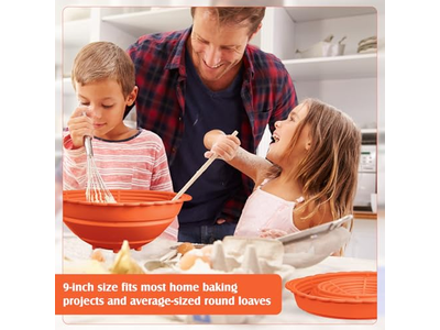 سلة تخمير الخبز بانيتون مجموعة من 2 سلال تخمير بانيتون 10 بوصات