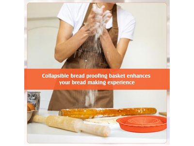 سلة تخمير الخبز بانيتون مجموعة من 2 سلال تخمير بانيتون 10 بوصات