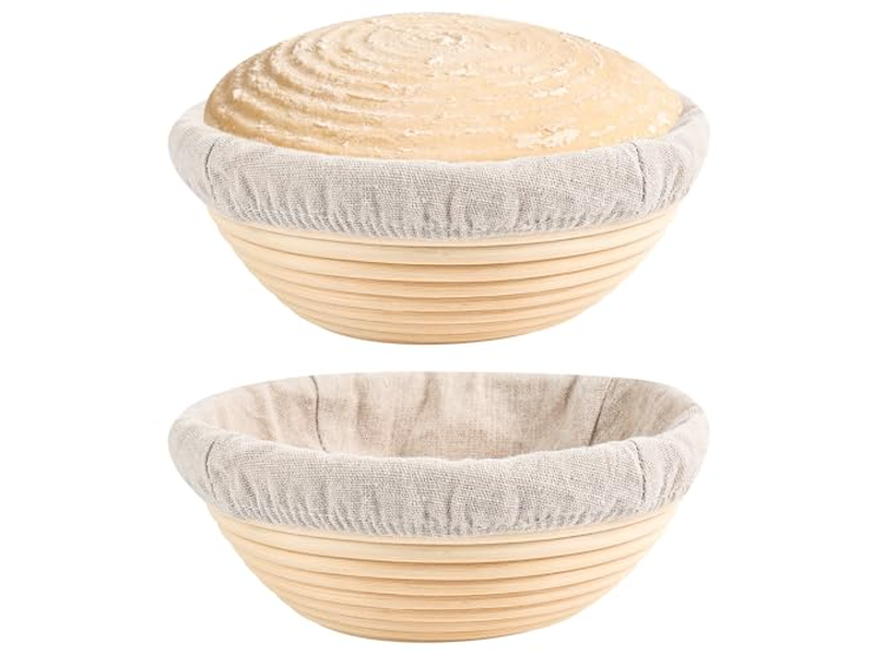 بانيتون عالي الجودة للخبز الفرنسي بطانة كتان دائرية صغيرة للكرواسون