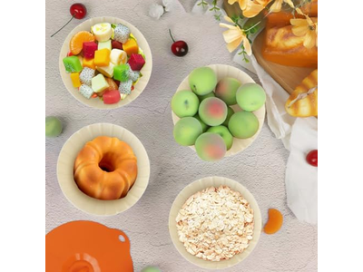 أدوات خبز سلة خبز دائرية للتخمير مجموعة بيضاوية من 2 بانيتون