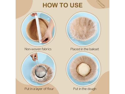 سلة تخمير بانيتون كبيرة بيضاوية 9 بوصات حزمة بانيتون عادية