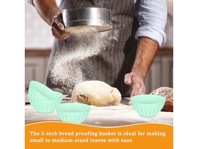 سلال تخمير خبز بانيتون مجموعة سلة دائرية ساخنة بيضاوية 25 سم