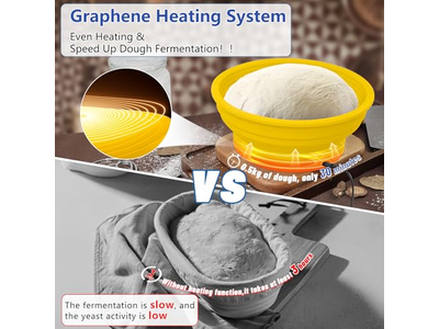 وعاء عجين الخبز المثلث مع ملحقات بانيتون سلة التخمير