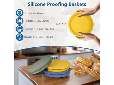 وعاء عجين الخبز المثلث مع ملحقات بانيتون سلة التخمير