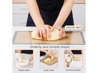 سلات خبز رخيصة مدفأة قابلة للطي دائرية لتخمير العجين المخمر